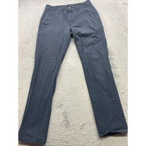 BONOBOS Slim Fit Chinos Pants Blue Flat Front Men's Size 31x30